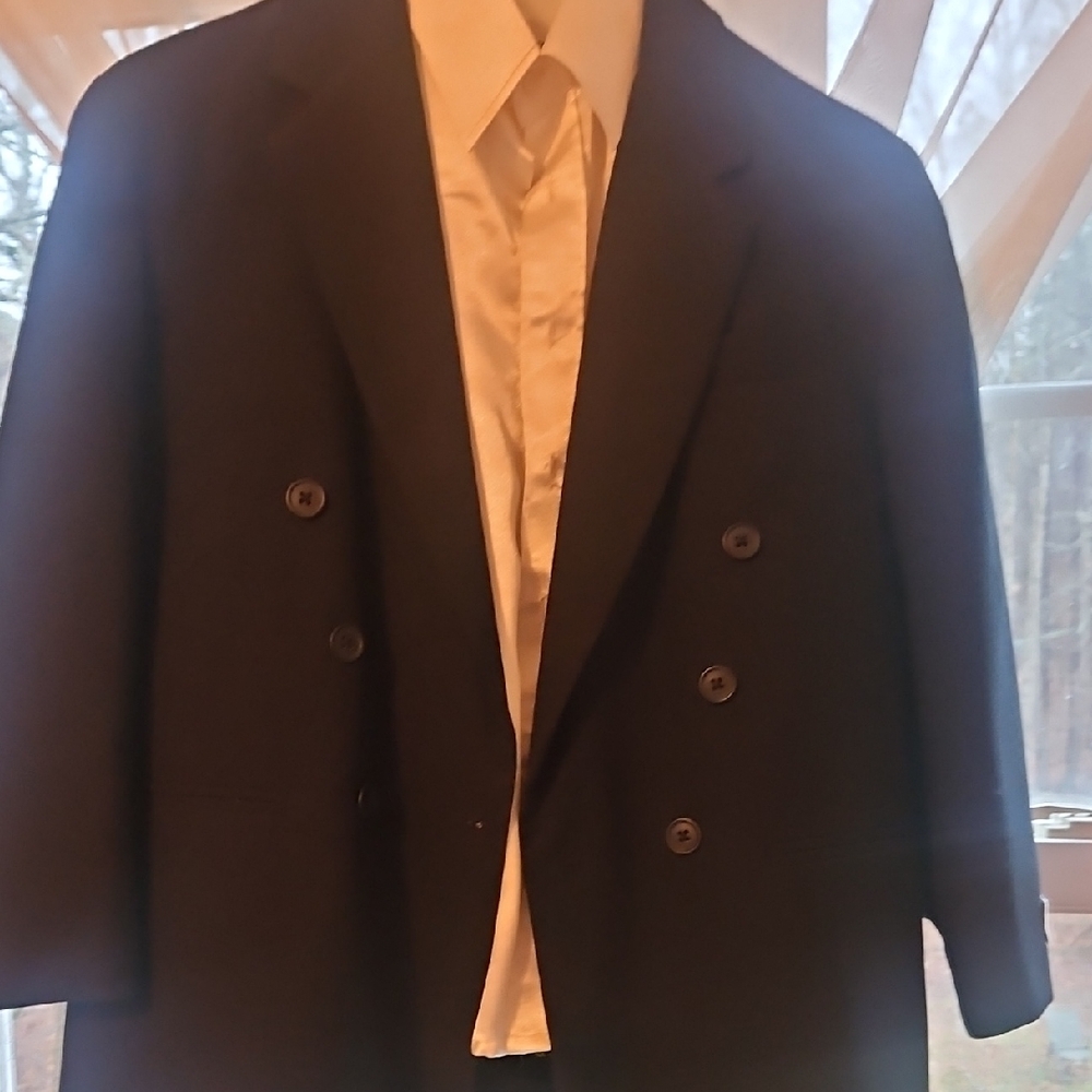 Black Double-Breasted Blazer